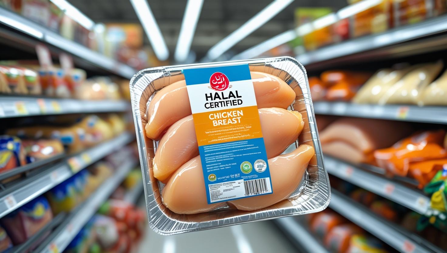 Halal certification stamp or logo