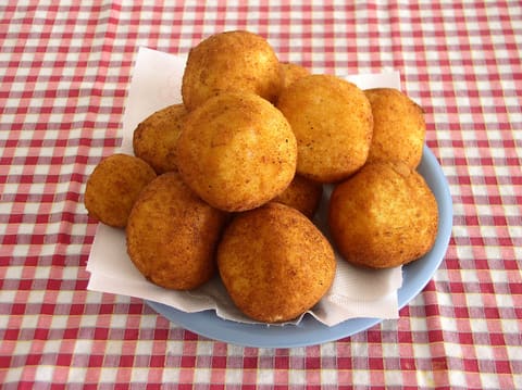 Sicilian arancini rice balls
