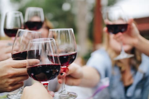 Wine in a glass