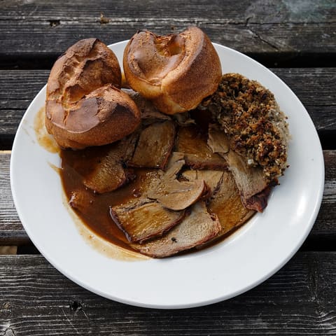 A roast dinner platter