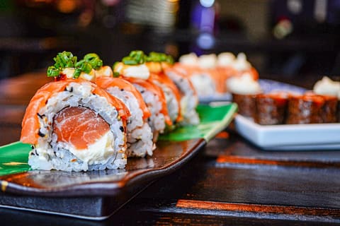 A sushi platter