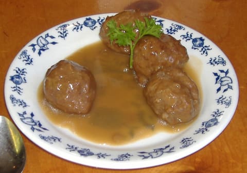 Swedish-style meatballs in sauce
