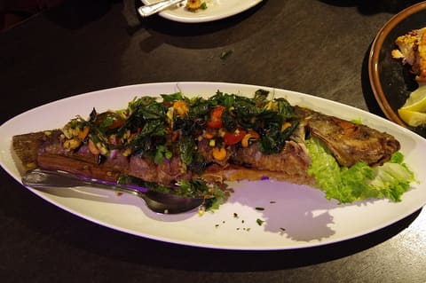 Deep-fried catfish