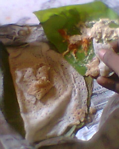 South Indian dosa crepe