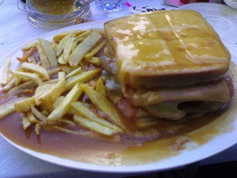 Portuguese francesinha sandwich