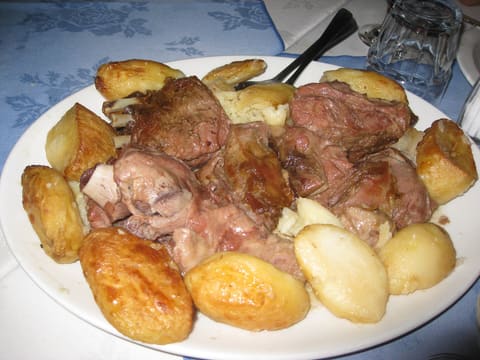 Greek kleftiko slow-roasted meat