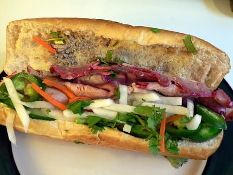 Vietnamese bánh mì sandwich