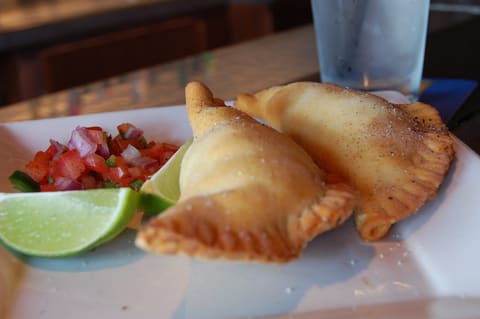 A baked empanada