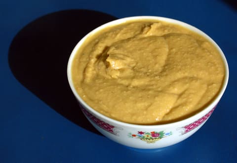 A bowl of hummus