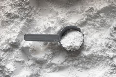 Protein powder scoop (product-neutral whey category)
