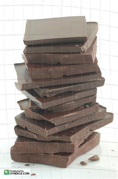 Dark chocolate pieces