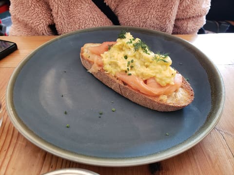 Open-faced sandwich (smørrebrød style)