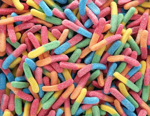 Bright unbranded soft candies