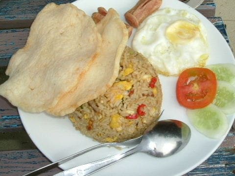 Indonesian nasi goreng fried rice