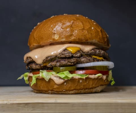 A burger (product-neutral; not an official McDonald's photo)