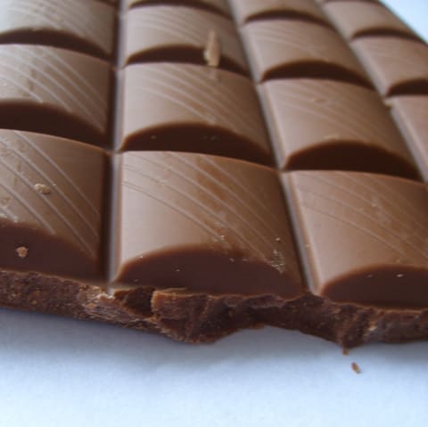 Milk chocolate squares