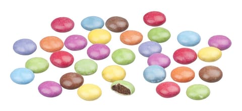 Colourful candy-coated sweets (product-neutral)