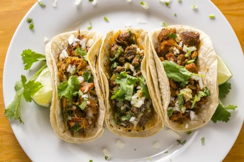Tacos on a plate