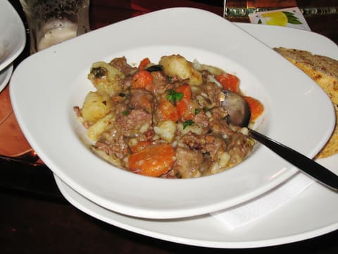 Irish stew with meat and vegetables